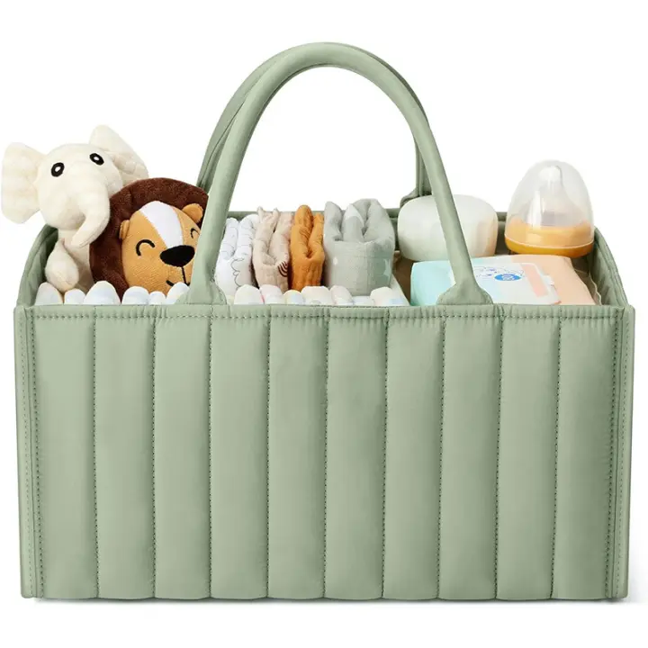 Bolsa Organizadora de Pañales para Bebé de Alta Capacidad Pila Portátil Plegable para Almacenamiento de Cosas de Bebé - 1