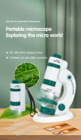 Kids Toys Science Experiment Pocket Microscope Kits 60-120x Educational Mini Handheld Microscope Light Children STEM Toy Gifts - details 10