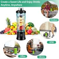 Batidora Portátil de 600ml, minilicuadora Recargable Para el Hogar, la Oficina, el Camping y Los Viajes - details 5
