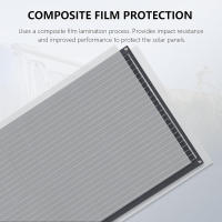 Panel Solar monocristalino de 100W y 12V, Flexible, ultraligero, ultradelgado, impermeable, cargador Solar - details 18