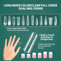 Nailpop-moldes reutilizables de doble forma para uñas, coloridas, con escala, múltiples formas, extensión de Arte de uñas, Kit de herramientas DIY, 75/150/288/360 Uds. - details 2