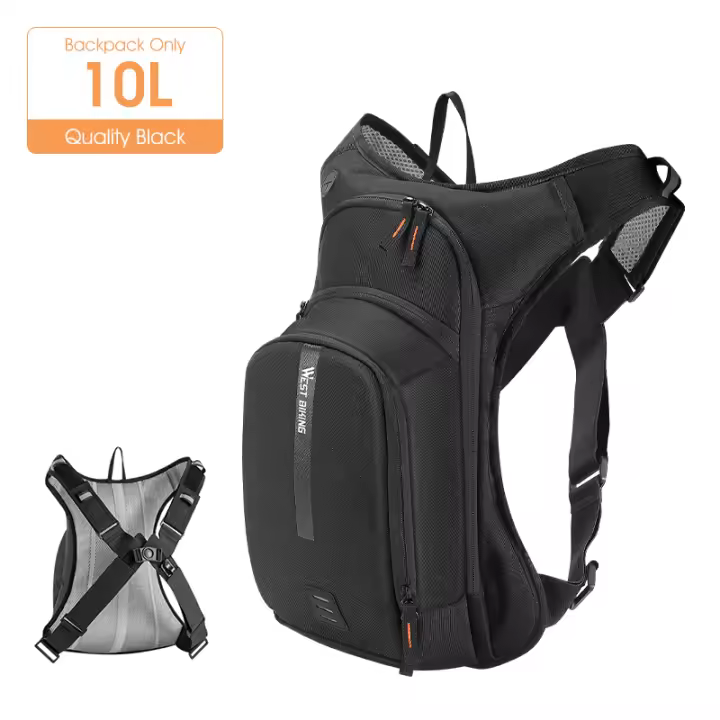 WEST BIKING-bolsa de agua ultraligera para bicicleta, mochila de hidratación deportiva de 10l, ergonómica, para ciclismo de montaña o de carretera, para escalada al aire libre - 1
