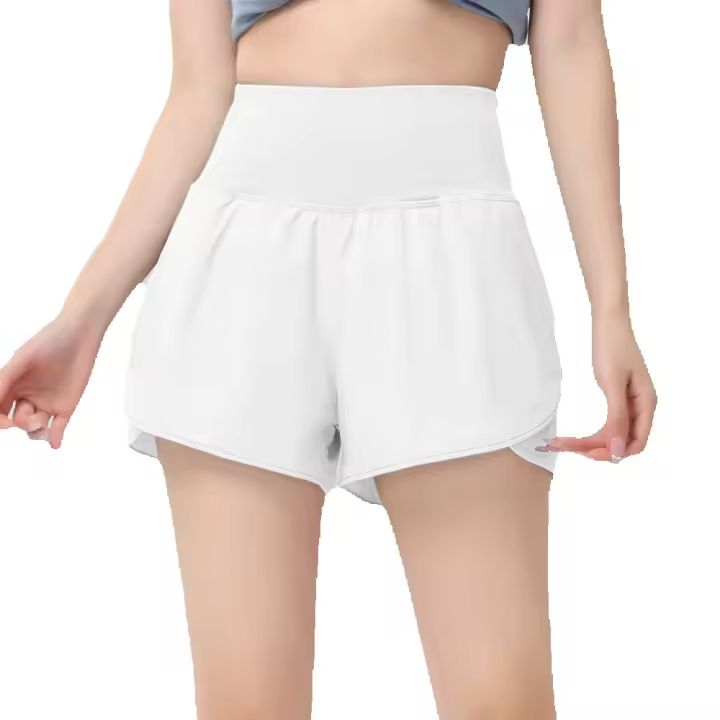 DRUR-pantalones cortos deportivos ligeros 2 en 1 para mujer, pantalones cortos de gimnasio de cintura alta con bolsillo, ropa de Golf, pantalones cortos para correr, ropa deportiva - 1