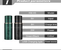 Kemei-Mini afeitadora eléctrica de viaje para hombre, TYPE-C, recargable, lavable, pequeña, portátil, recortadora de barba Original, uso seco y húmedo - details 4