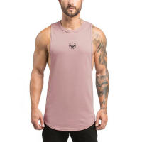 New Men Slim Fit Tank Tops Gym Fitness Bodybuilding Vests Summer Casual Fashion Solid Print Sleeveless Cotton Lengthen T-shirt - details 8