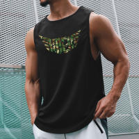 New Casual Fashion Elastic Mesh T-shirt Gym Tank Tops Men Bodybuilding Fitness Sleeveless Singlet Summer Workout Muscle Vests - details 2