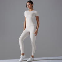 Hamidou Conjunto Deportivo Top de Yoga de Cintura Alta y Pantalones de Yoga - details 5