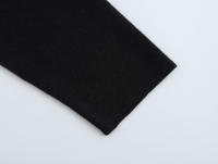 2025 Women Faux Jewel Collar Knitted Sweater Long Sleeve Round Neck Black Crop Pullover Streetwear Knitwear - details 10