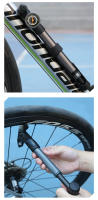 Inflador de neumáticos portátil para bicicleta, bomba de aire de mano para ciclismo, válvula inteligente Schrader Presta, 120PSI - details 14