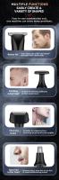 Kemei-Afeitadora eléctrica profesional para espalda, mango largo extremo, afeitadora de pelo, cortadora de pelo de nariz, cuidado corporal - details 2