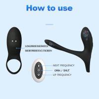Vibrador de Control Remoto Anillo de Penis con Estimulador de Prostate para Retardar el Éjeción - details 4