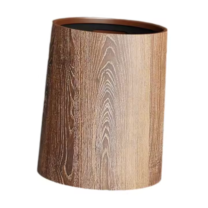 Cubo de basura redondo multiusos, Cubo de Almacenamiento Simple, cesto de basura para oficina, dormitorio, baño, hogar - 1