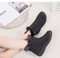 Botas de nieve impermeables para Mujer, botines ligeros informales, cálidos, color negro, Invierno - details 6