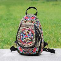 Mini mochila bordada para mujer, mochila con correa desmontable, bolso de pecho multifunción con una sola Correa - details 3