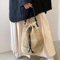 Bolso de Verano para Mujeres Bolso de Hombro de Paja Bolsa Top Mate de Ratán Bolso de Mano Casual de Raffia Crochet Bolso de Playa - details 11