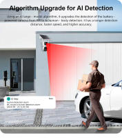 Cámara de seguridad solar KERUI de 4MP con doble lente AOV, 4G, WiFi, para exteriores, con visión nocturna. - details 8