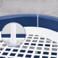 Orinal lavable Extra grande para perro, entrenador con columna a prueba de salpicaduras, inodoro reutilizable para mascotas para una fácil limpieza y Control de olores - details 1