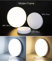 Lámpara de techo Led redonda con marco plateado, iluminación de brillo blanco Natural, 24W, 36W, 48W, luces de techo para decoración de dormitorio y sala de estar - details 13
