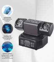 Luz de Fiesta DJ de 36W Haz de Luz Móvil con 2 Brazos en Forma de Lyre RGBW - details 4