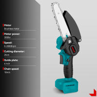 ONEVAN Motosierra eléctrica telescópica sin escobillas de 3500W, tijeras de podar de 3 en 1 para ramas altas, herramienta de podar de jardín para batería Makita, juego de pines - details 0