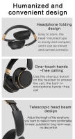 07S auriculares inalámbricos plegables, auriculares estéreo ajustables para juegos, Bluetooth + TF Play + 3,5mm AUX, 3 modos, auriculares HIFI de graves fuertes - details 7