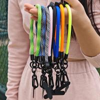 Correas portátiles para muñeca de teléfono móvil, cordón anticaída colorido de nailon con lengüetas de sujeción, Clip de cable colgante desmontable para teléfono móvil - details 0