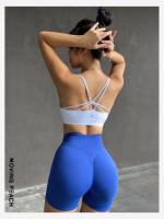 Movimiento de mujeres Yoga sin pantalones cortos de cintura alta Pantalones de deporte Fitness gran elasticidad transpirables cortos APJ - details 12