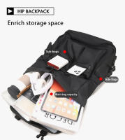 1 mochila genial, bolsa de viaje de gran capacidad con cubierta para exteriores, mochila unisex para estudiantes, mochila informal para ordenador de moda - details 15