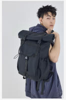 1 nueva mochila con boca enrollable, mochila de expansión de gran capacidad, mochila para estudiantes, bolsa de viaje corta con cubierta enrollable, bolsa para ordenador portátil - details 23