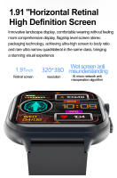 2025 Nuevo VE31 Smartwatch SOS Llamada de emergencia ECG Temperatura Detección de frecuencia cardíaca Asistente de voz Modo deportivo Compatible con Android IOS Bluetooth Smartwatch - details 3