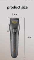 Kemei-cortadora de pelo profesional lavable, maquinilla eléctrica recargable para cortar el pelo de barbero, cortador impermeable IPX7 - details 8
