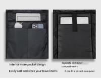 1 nueva mochila con boca enrollable, mochila de expansión de gran capacidad, mochila para estudiantes, bolsa de viaje corta con cubierta enrollable, bolsa para ordenador portátil - details 8