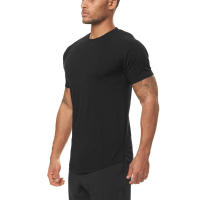 Camiseta Deportiva de Fitness para Hombres Ajuste Cerrado, Manga Corta, Secado Rápido, Frescura, Poliéster - details 3