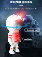 Lanzador de disco volador de cohete de aire astronauta, deportes al aire libre, juguetes para niños, eyección de avión, giroscopio luminoso, juguete deslizante, regalo para niños - details 3