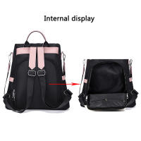 Mochila informal de tela Oxford, bolso escolar de viaje antirrobo, bolso de hombro bidireccional multifuncional - details 16