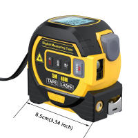 Cinta métrica láser de 40M/60M, cinta métrica Digital 3 en 1, telémetro láser de alta precisión, cinta métrica de acero de alta elasticidad - details 13