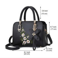 Bolso de mano de gran capacidad para mujer, bandolera de hombro con bordado de marca de moda, Color sólido, diseño de lujo - details 23