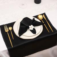 Servilletas de tela de satén verde, servilletas de mesa suaves para Hotel, fiesta de Navidad, boda, banquete, decoración de mesa, 10 Uds. - details 14