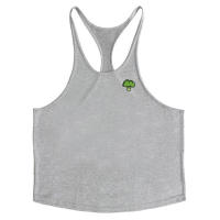 Summer Men's Fitness Pure Cotton Sweat-absorbing Marathon Running Sports Fashion Breahable Sleeveless Vest - details 4