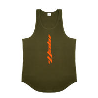 Camiseta Deportiva de Algodón sin Mangas para Hombres Cuello Redondo Estampado - details 15