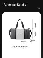 1 bolsa de deportes nueva, bolsa de fitness para natación con separación en seco y húmedo, bolso de viaje de gran capacidad para hombres y mujeres, bolsa de almacenamiento multifuncional para almacenamiento de zapatos independiente - details 15