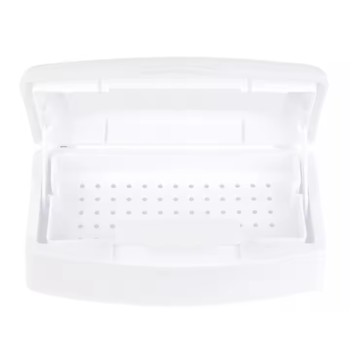 Caja de Desinfectante KADS para Herramientas de Manicura Contenedor de Plástico para Limpieza de Arte de Uñas Almacenamiento de Desinfectante - 1
