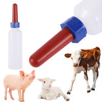Botella de cordero y oveja de 500ml, biberón para lechón y becerro, biberón alimentador de leche para terneros con tetina, suministros de alimentación para animales de granja, 1 unidad - details 0
