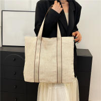 Bolsos hechos a mano para mujer, bolso de playa tejido de paja, gran capacidad, Asa superior, Verano - details 7