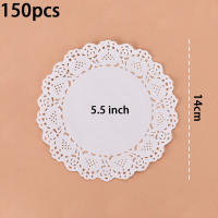 150 Uds. Tapetes de encaje de papel redondos, vajilla decorativa para fiesta, manteles individuales, tapetes de papel blanco, decoración de mesa - details 9