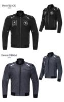 LYSCHY Chaqueta de motocicleta para las cuatro estaciones, forro interior extraíble, chaqueta de béisbol Vintage a prueba de viento para hombre, Tops informales para motocicleta - details 7