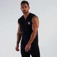 Summer Casual Fashion Print Vests Sleeveless Breathable Tank Tops Joggers Gym Fitness T-Shirt Male Basketball Training Singlets - details 4