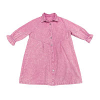 Vestido de mezclilla para mujer Vestido con mangas farol - details 7