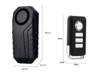Elecpow Wireless Bicycle Vibration Alarm IP55 Waterproof Motorcycle Alarm Remote Control Anti-theft Bike Detector Alarm System - details 11