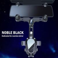 Soporte Universal de teléfono móvil para coche, espejo retrovisor retráctil giratorio de 360 °, grabadora de conducción, para iPhone - details 1